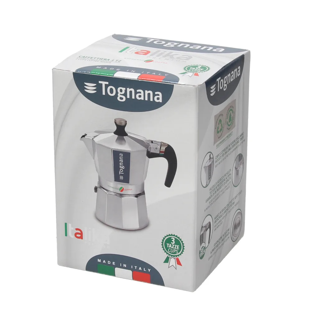 Kawiarka Aluminiowa Italika Tognana - od  Scapol oficjalnego dysrtybutora marki Tognana  idealne na prezent 