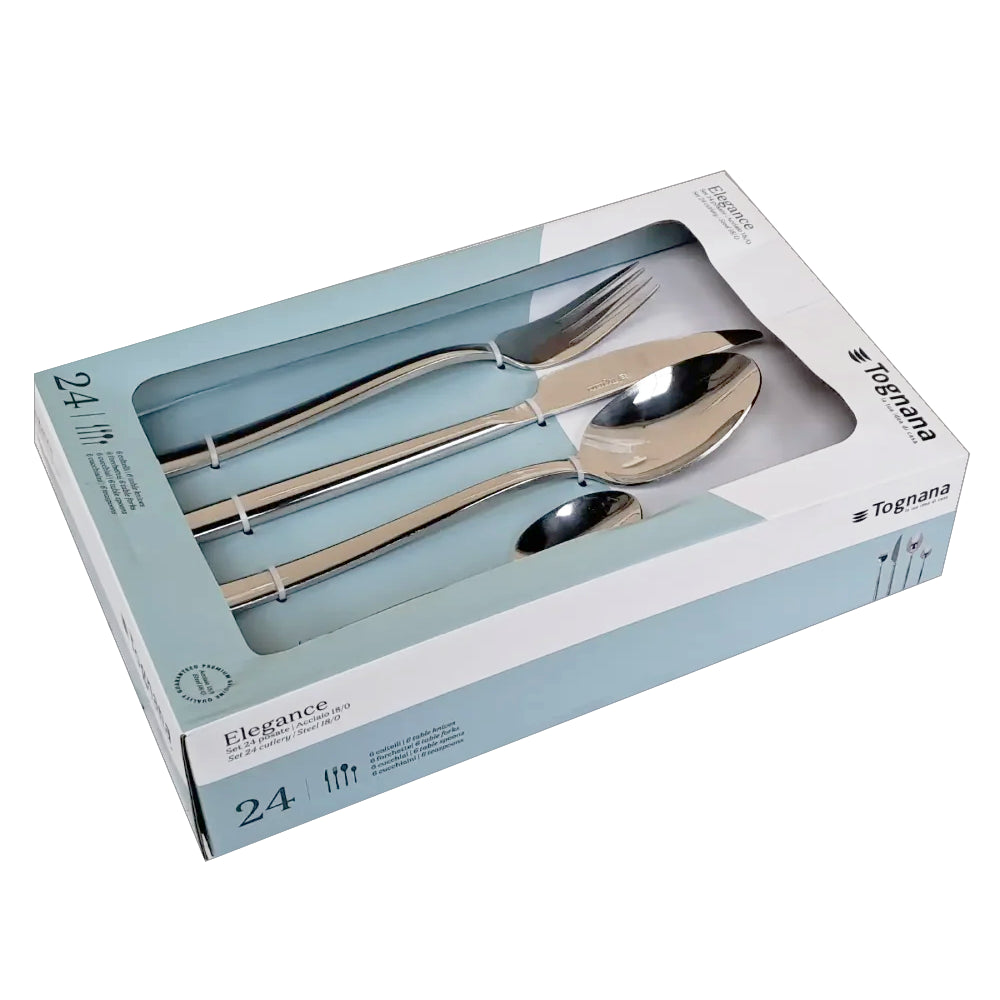 Komplet sztućców 24 elementy Elegance - od  Scapol oficjalnego dysrtybutora marki Tognana  idealne na prezent 