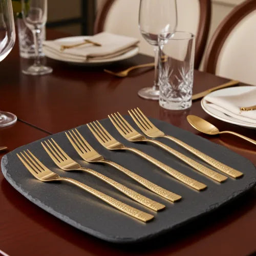 Komplet widelczyków deserowych 6 szt Pauline Gold.