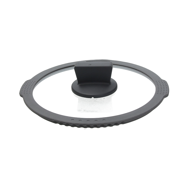 pokrywka szklana z silikonowym rantem 28 cm ambiziosa