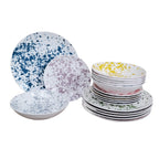 Serwis obiadowy Apulia Tognana 18 elementów - Scapol  - talerze obiadowe, do zupy i deserowe - porcelana - 6 kolorów