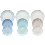 zastawa stołowa dla 6 osób 18 elementów w trzech kolorach scapol od włoskiego producenta tognana  