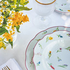 Serwis obiadowy Millefiori Tognana 18 elementów zbliżenie na wzór