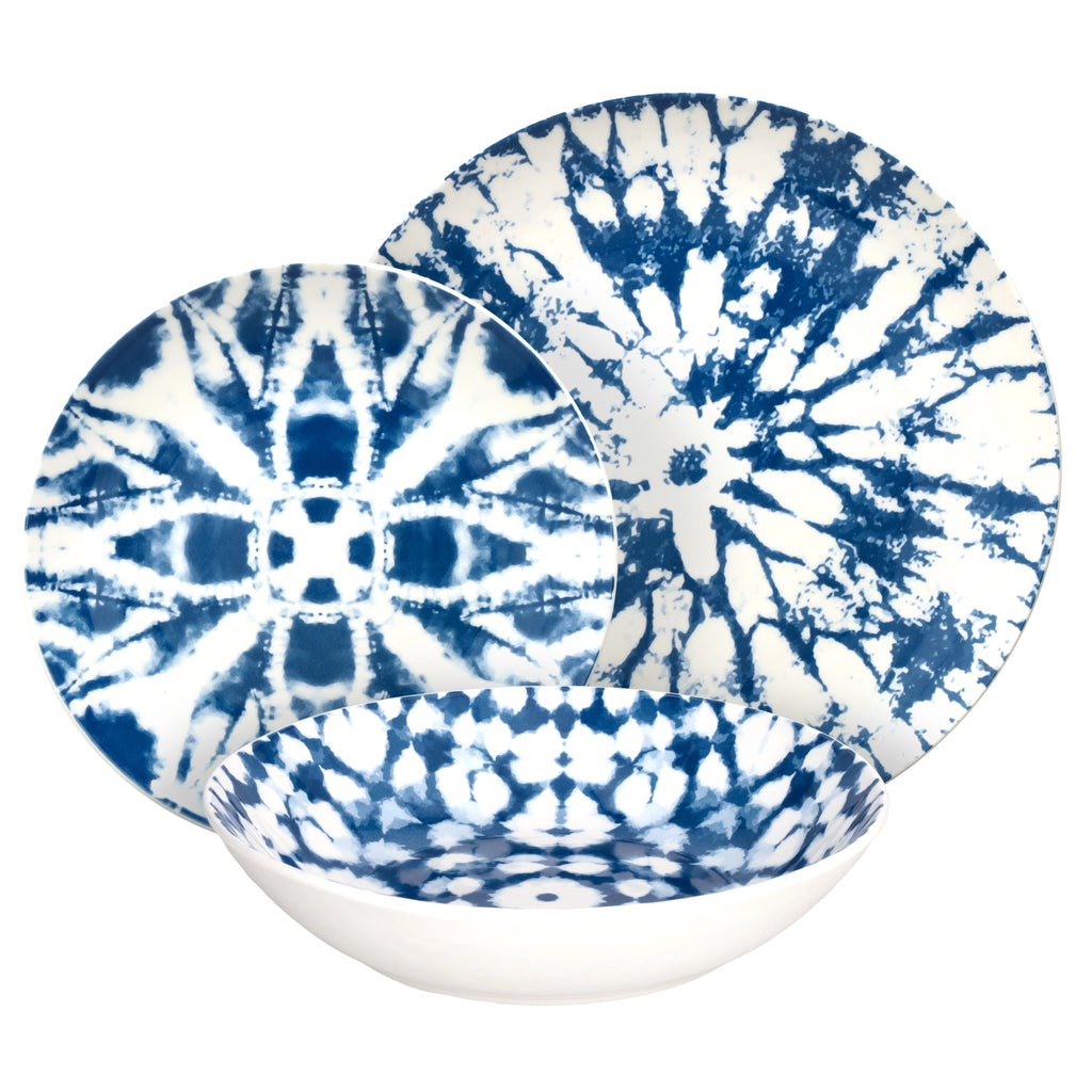 zastawa stołowa na prezent włoska marka niebieski