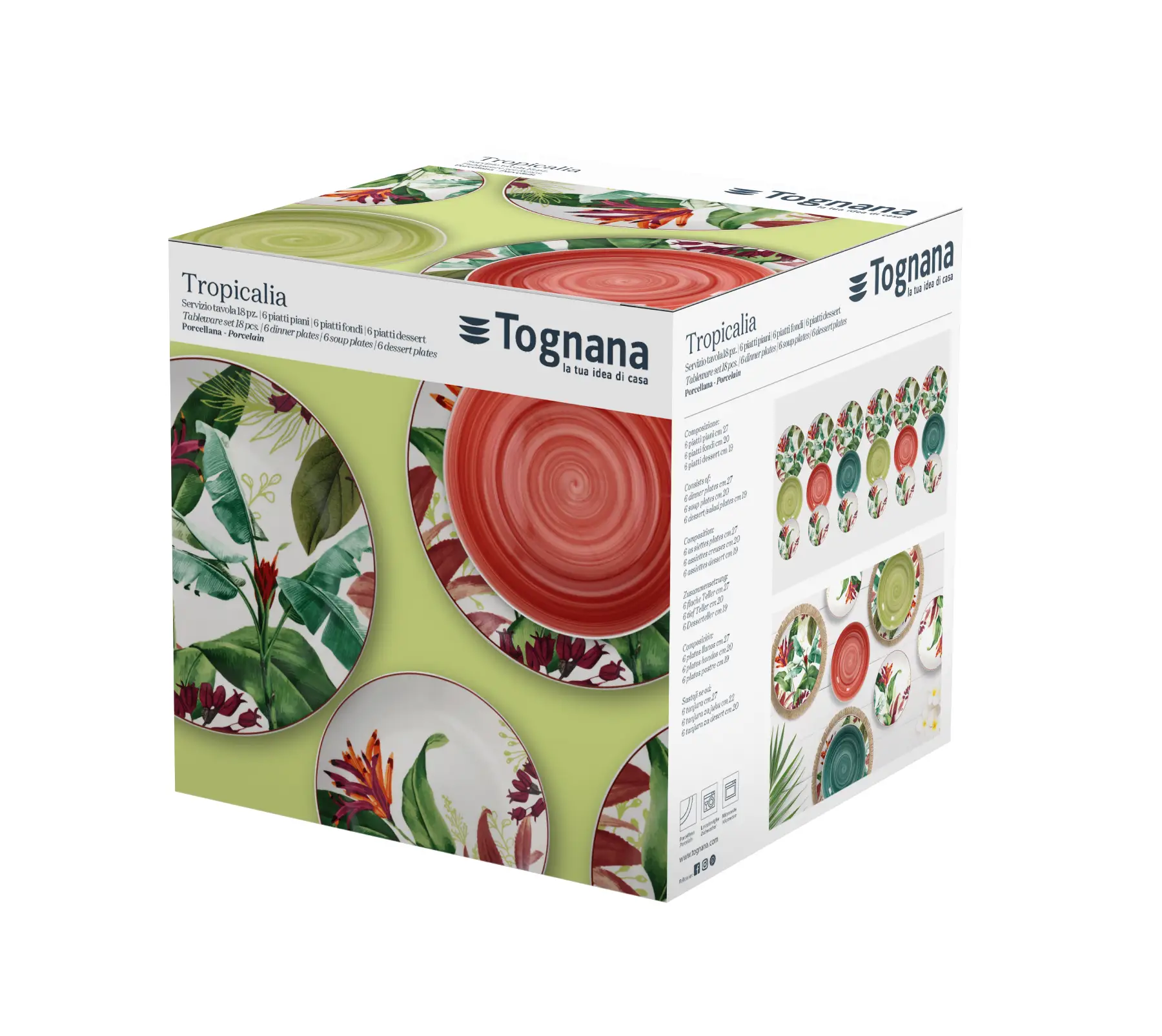 Serwis obiadowy Tropicalia Tognana 18 elementów - Scapol  - 