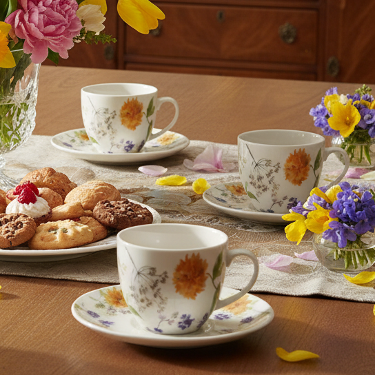 Zestaw filiżanek do kawy i herbaty 6 szt Audrey Tognana.