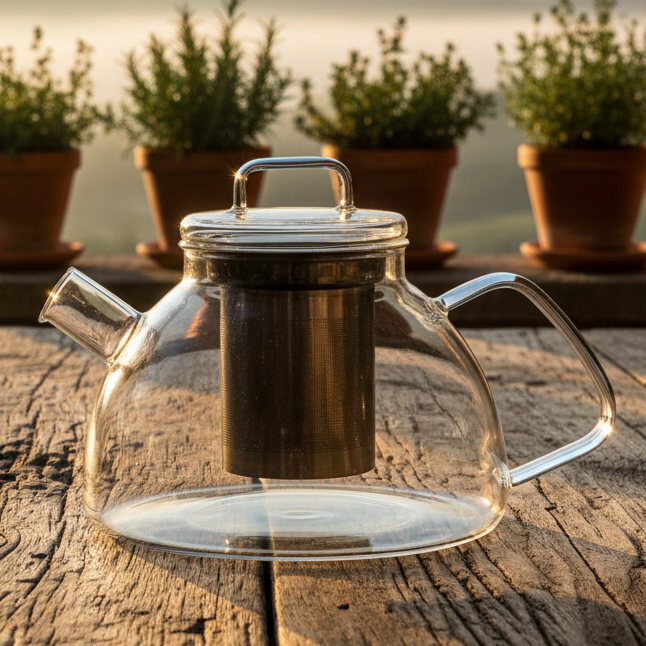 Czajniczek szklany do zaparzania Timeless Giannini.