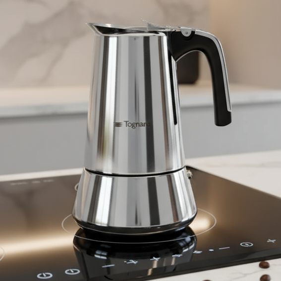 Kawiarka Stalowa na indukcję Riflex Tognana - od  Scapol oficjalnego dysrtybutora marki Tognana  idealne na prezent 