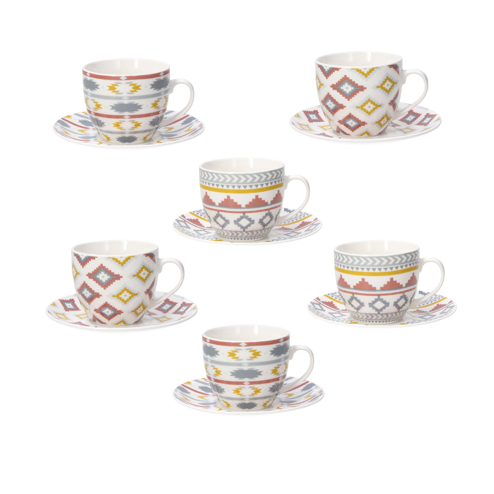 Zestaw filiżanek do kawy i herbaty 6 szt Kilim Tognana.