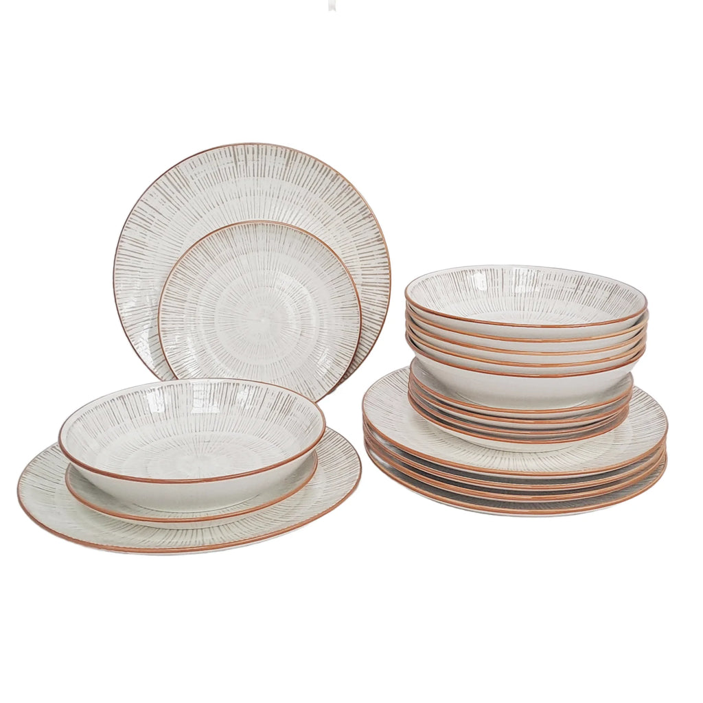 Serwis obiadowy Virtuo Beige Tognana 18 elementów