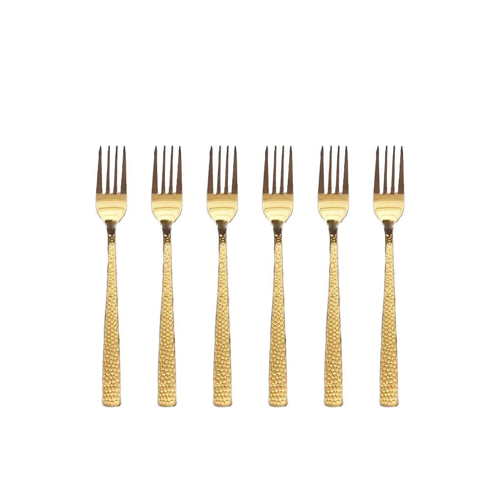 Komplet widelczyków deserowych 6 szt Pauline Gold.