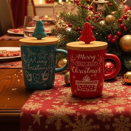 Kubek z łyżeczką Natale Pastel Tognana - od  Scapol oficjalnego dysrtybutora marki Tognana  idealne na prezent 