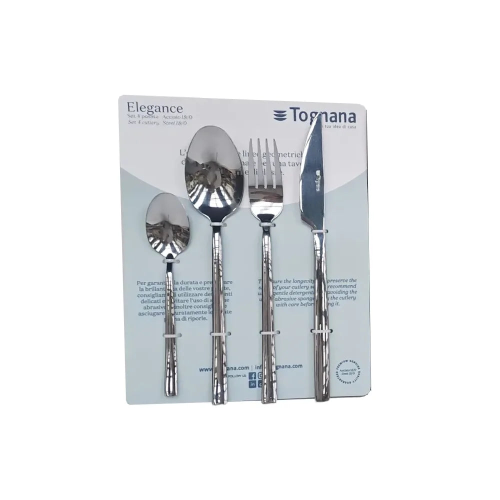 Komplet sztućców 4 elementy Elegance