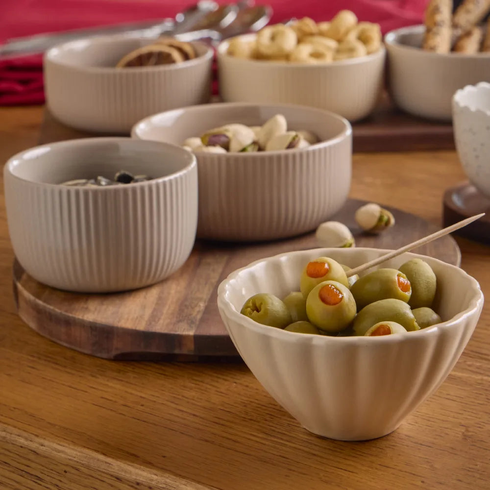 Zestaw Misek z Tacą Tapas Plume Tognana